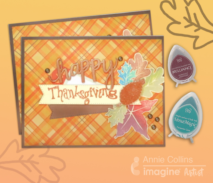 How to Create Thanksgiving Card with Ink Blending