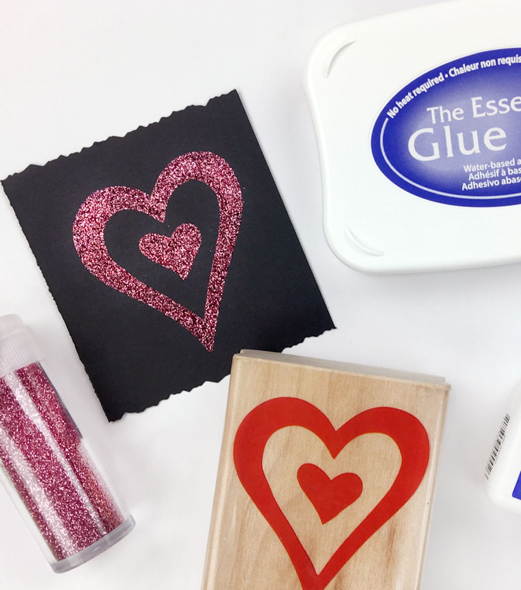 Best Glue for Glitter Paper and Glitter Card - Imagine DIY