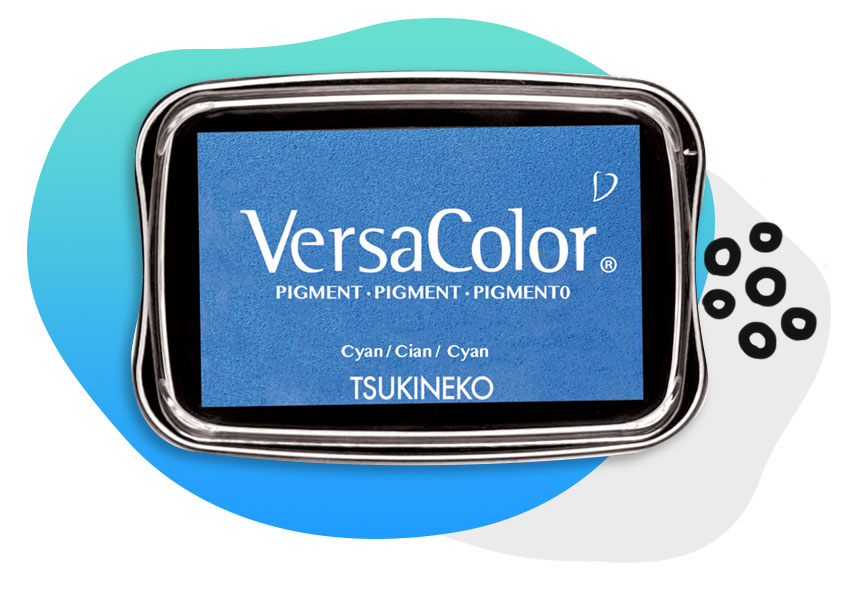 Versacolor Pigment Ink Pad Small in Black Black Inkpad Ink for
