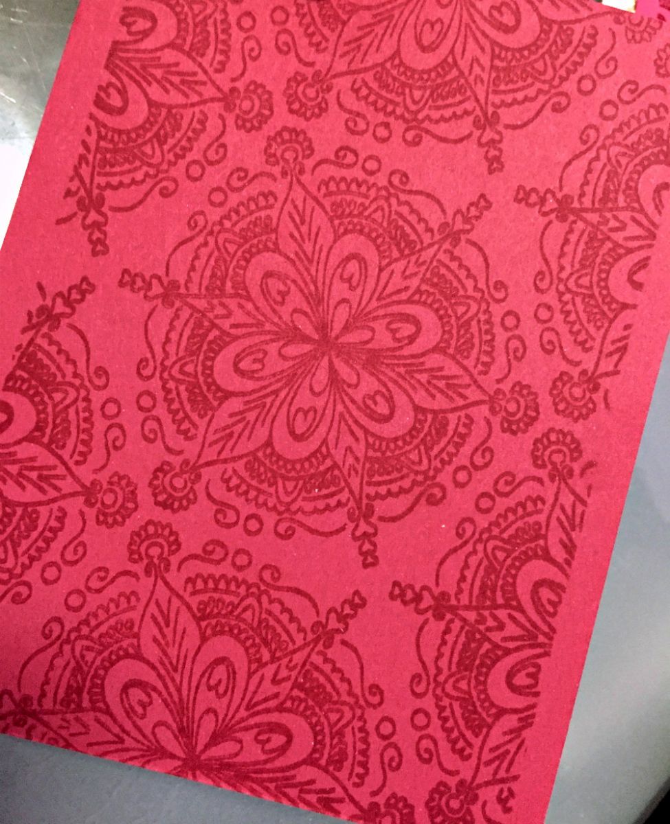 VersaMark Clear (embossing) Ink Pad - Deep Red Stamps