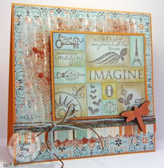 Imagine Dragonfly Greeting Card using Monterey Pine