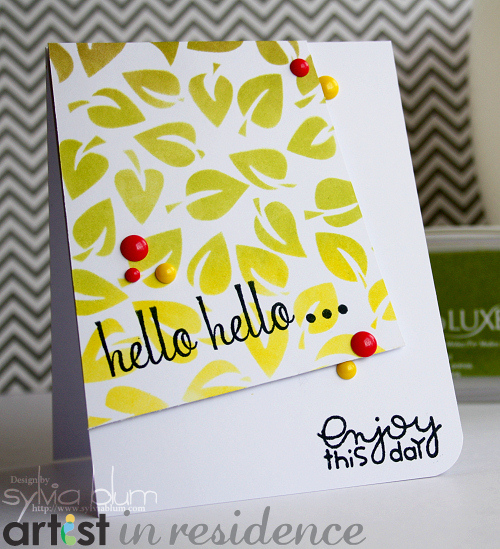 Hello, hello...Greeting Card with Memento Luxe