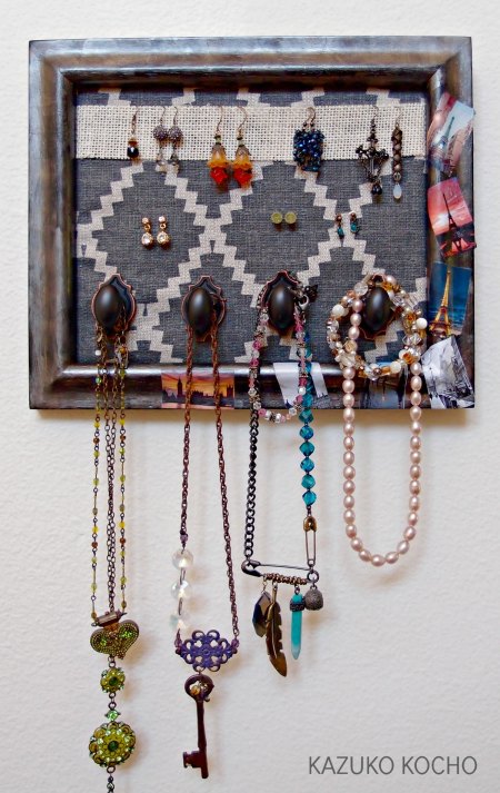 Upcycled Picture Frame to Jewelry Organizer with StazOn Ink