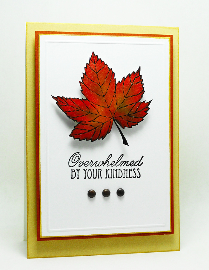 Kaleidacolor in Autumn Leaves Kindness Card
