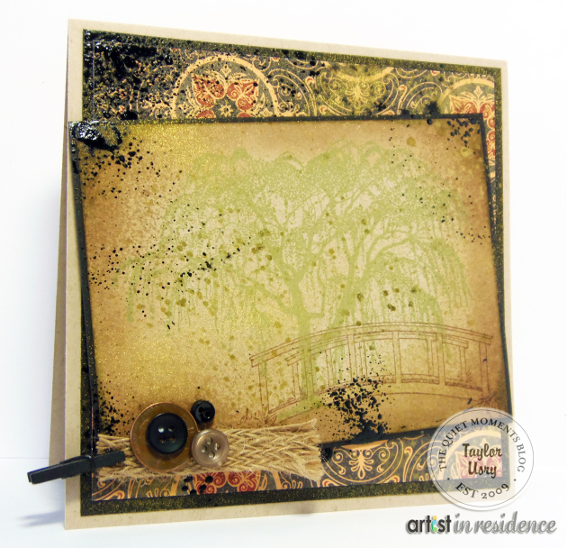 Distressed Willow Tree Greeting Card