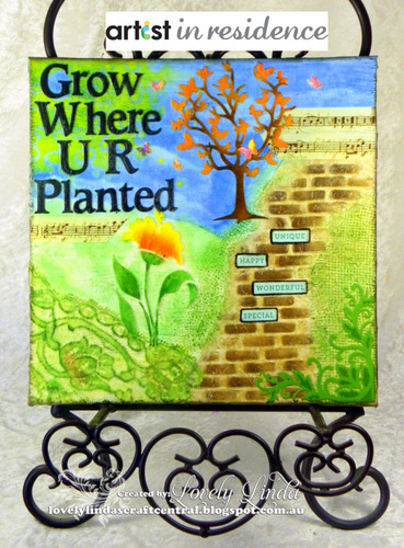 Grow Where You Are Planted Small Art Canvas