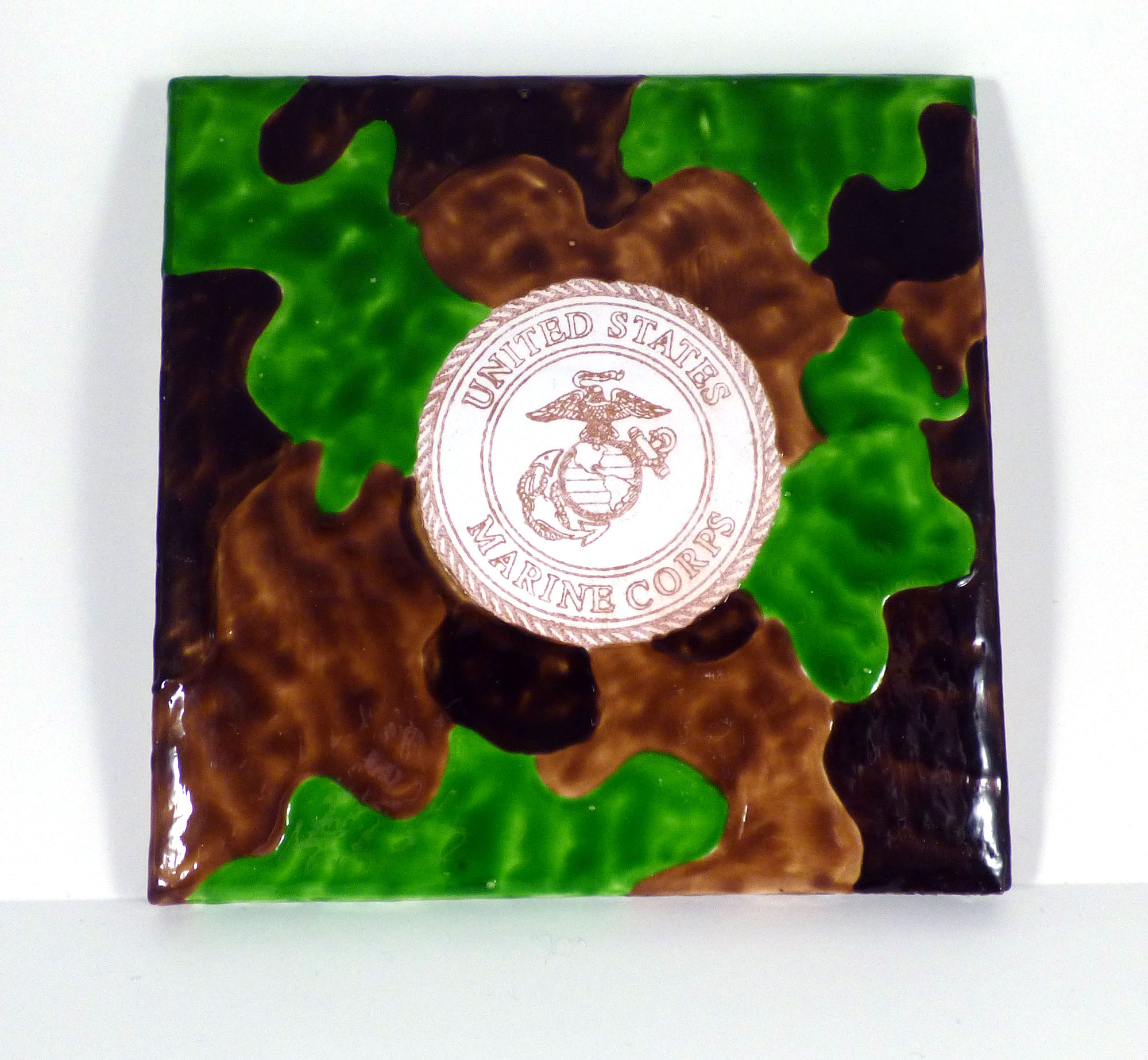 Camouflage Tiles for Military Theme Gift