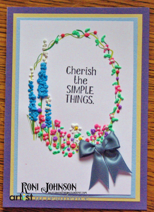 Amplify Flowers Cherish the Simple Things Card