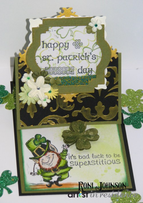 Creative Medium St. Patrick's Day Shaker Easel Card