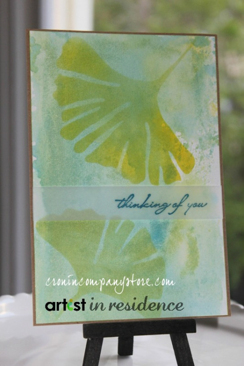 Memento Luxe Monoprinted Watercolor Backgrounds