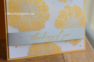 Delicata Metallic Ink for Thinking of You Card