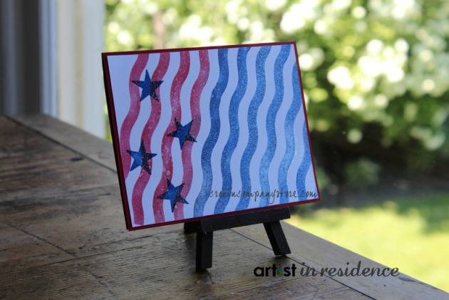 Memento Luxe for Modern Stars and Stripes Card