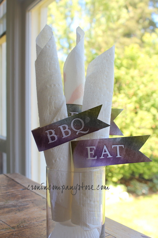 BBQ Settings Papercraft Banners