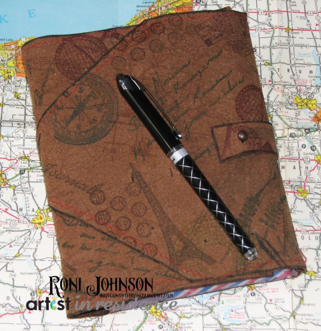 StazOn and Fabrico Suede Travel Journal Cover