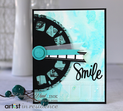StazOn Studio Glaze to Make a Smile Greeting Card
