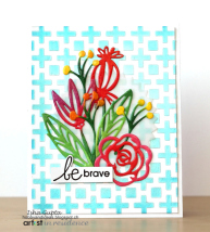 Be Brave Iridescent Background Encouragement Card