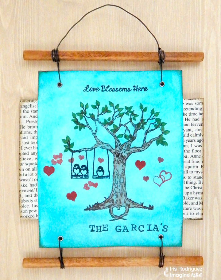 VersaFine Clair to Create a Family Tree Wall Hanging