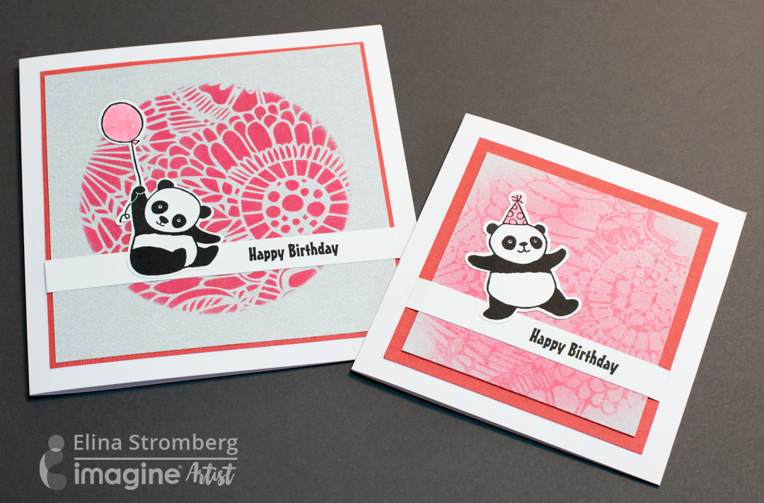cute panda birthday cards