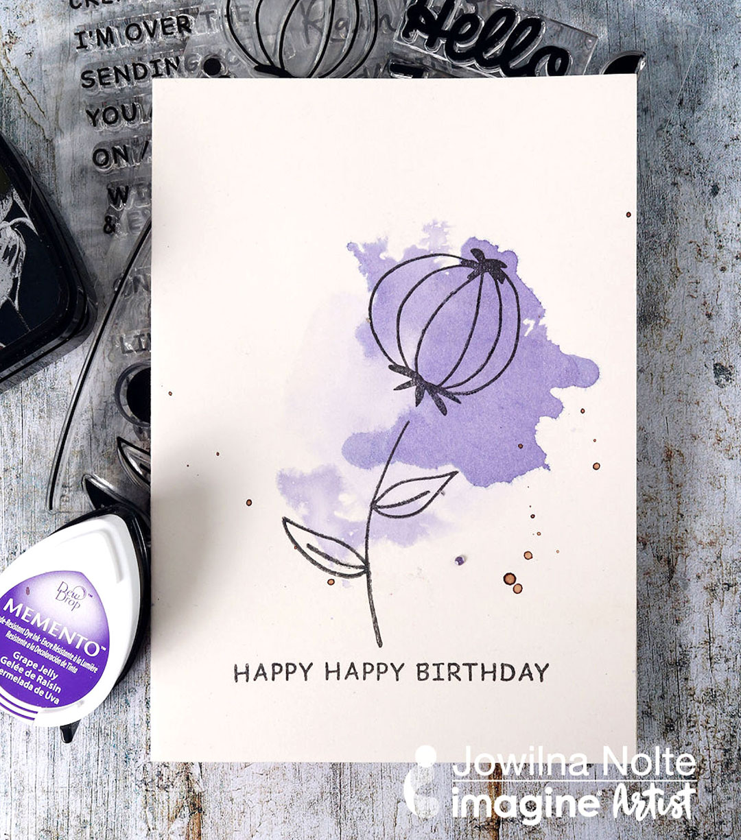 Pen & Ink Watercolor Card {try it, it's easy!} – The Frugal