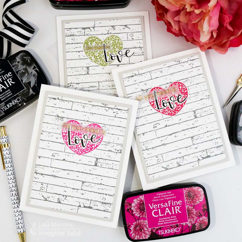 Make a Set of Farmhouse Valentine's Day Cards with VersaFine Clair 