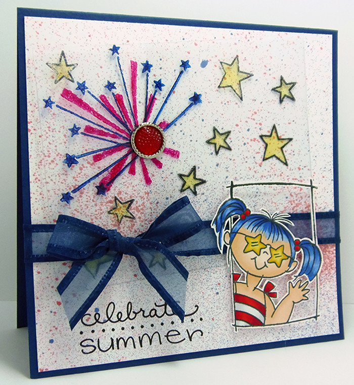 Celebrate Summer in Red, White and Blue Card
