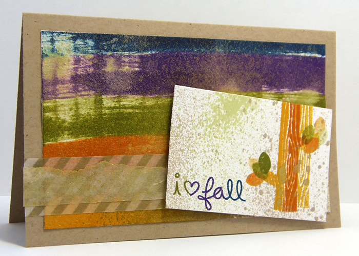 I Love Fall Card with Kaleidacolor
