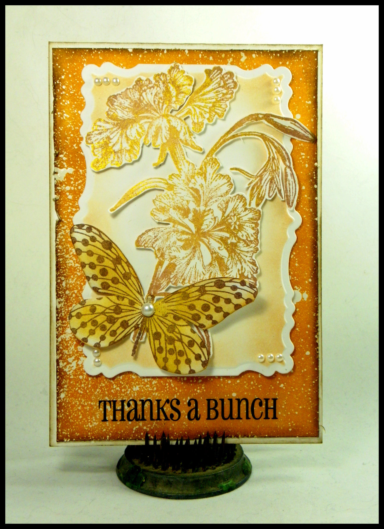 Delicata Ink to Make a Thanks a Bunch Butterfly Card